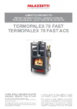 Preview for 1 page of Palazzetti TERMOPALEX 78 FAST Product Technical Details