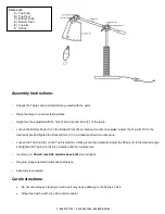 Предварительный просмотр 2 страницы PALECEK 274979 Assembly Instructions