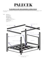 PALECEK WOODSIDE CANOPY BED Assembly Instructions preview