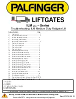 Palfinger LIFTGATES ILM plus Series Troubleshooting Manual preview