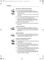 Preview for 71 page of Palfinger MBB C 1000 S Operating Instructions Manual