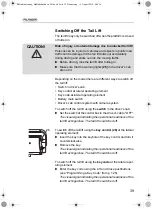 Preview for 39 page of Palfinger MBB C 500 VAN Operating Instructions Manual