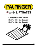 Palfinger MiniFix 1100 Owner'S Manual preview