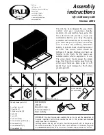 Предварительный просмотр 1 страницы PALI Crib Assembly Instructions Manual