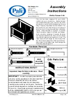 PALI Emilia Forever Crib Assembly Instructions Manual предпросмотр