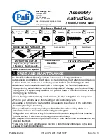 PALI Trieste Universal Rails Assembly Instructions preview