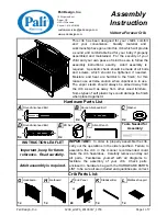 PALI Volterra Forever Assembly Instruction Manual preview