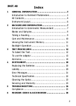 Предварительный просмотр 2 страницы palintest Ammonia Duo User Manual