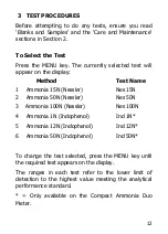 Предварительный просмотр 12 страницы palintest Ammonia Duo User Manual