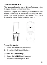 Предварительный просмотр 13 страницы palintest Ammonia Duo User Manual