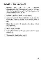 Предварительный просмотр 18 страницы palintest Ammonia Duo User Manual