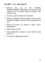 Предварительный просмотр 19 страницы palintest Ammonia Duo User Manual