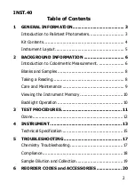 Preview for 2 page of palintest Compact Ozone Meter Instructions Manual