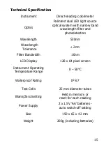 Preview for 15 page of palintest Compact Ozone Meter Instructions Manual