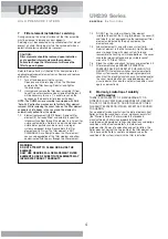 Preview for 4 page of Pall UH239 Series Service Instructions Manual