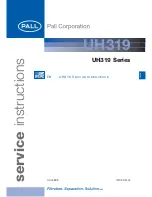 Pall UH319C Series Service Instructions Manual предпросмотр