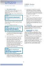 Preview for 4 page of Pall UR209 Series Service Instructions Manual