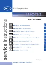 Pall UR210 Series Service Instructions Manual предпросмотр