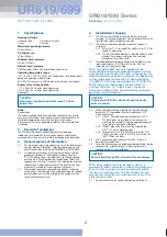 Preview for 2 page of Pall UR619 Series Service Instructions Manual