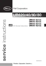 Pall UR620 Series Service Instructions Manual preview