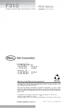 Preview for 6 page of Pall Versalon F310 Series Service Instructions Manual