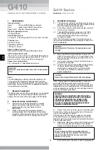 Preview for 2 page of Pall Versalon G410 Series Service Instructions Manual