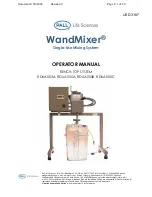 Pall WandMixer RDUA003A Operator'S Manual предпросмотр