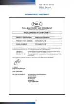 Preview for 27 page of Pall WS08 Series Instruction Booklet