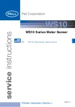 Preview for 1 page of Pall WS10 Series Operating Instructions Manual