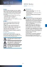 Preview for 3 page of Pall WS10 Series Operating Instructions Manual