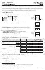 Preview for 1 page of PALLADIOM QS Room Thermostat Configuration Instructions