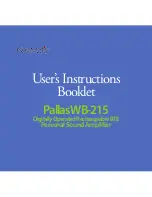 Pallas WB-215 User Instructions preview