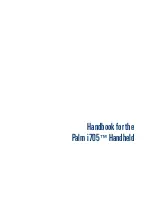 Palm i705 Handbook preview