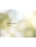 Palm Pre 2 User Manual preview