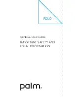 Предварительный просмотр 1 страницы Palm Pre Series General User Manual