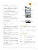 Предварительный просмотр 2 страницы Palm Treo 700p Brochure & Specs