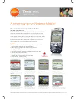 Palm Treo 750v Specifications предпросмотр