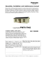 Preview for 5 page of Palmako Anna PM70-7942 Operation And Maintenance Manual