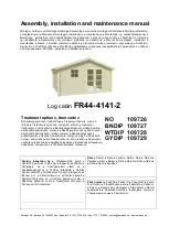 Preview for 4 page of Palmako Aubagne 15 Assembly, Installation And Maintenance Manual