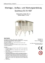 Preview for 10 page of Palmako EL16-1827 Assembly, Installation And Maintenance Manual