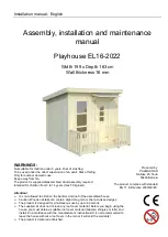 Preview for 4 page of Palmako EL16-2022 Assembly, Installation And Maintenance Manual