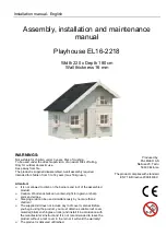 Preview for 4 page of Palmako EL16-2218 Assembly, Installation And Maintenance Manual