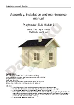 Preview for 4 page of Palmako ELU16-2317 Assembly, Installation And Maintenance Manual