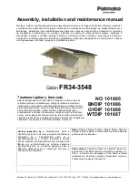 Preview for 1 page of Palmako Emma Assembly, Installation And Maintenance Manual