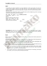 Preview for 15 page of Palmako FR34-3553-3 Installation Manual