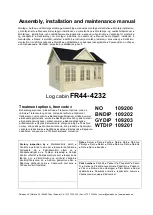 Preview for 5 page of Palmako FR44-4232 Assembly, Installation And Maintenance Manual