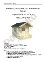 Preview for 4 page of Palmako FRC19-1824FSC Assembly, Installation And Maintenance Manual