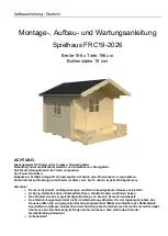 Preview for 24 page of Palmako FRC19-2026 Assembly, Installation And Maintenance Manual