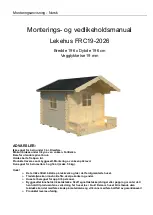 Preview for 44 page of Palmako FRC19-2026 Assembly, Installation And Maintenance Manual