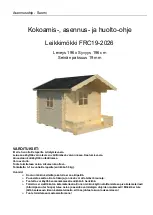 Preview for 52 page of Palmako FRC19-2026 Assembly, Installation And Maintenance Manual